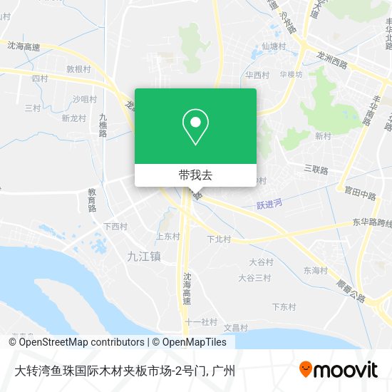 大转湾鱼珠国际木材夹板市场-2号门地图