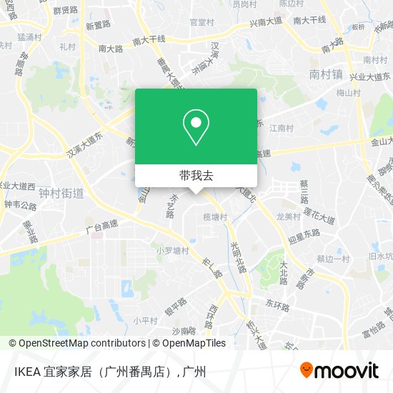 IKEA 宜家家居（广州番禺店）地图