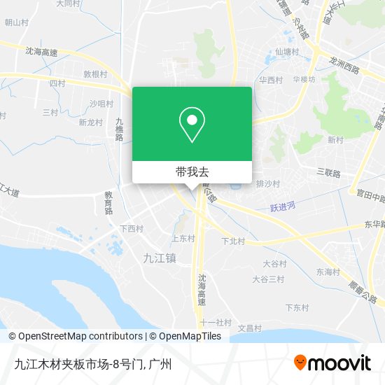 九江木材夹板市场-8号门地图