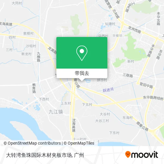 大转湾鱼珠国际木材夹板市场地图