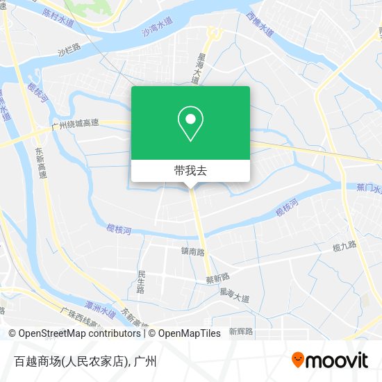 百越商场(人民农家店)地图