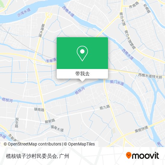 榄核镇子沙村民委员会地图