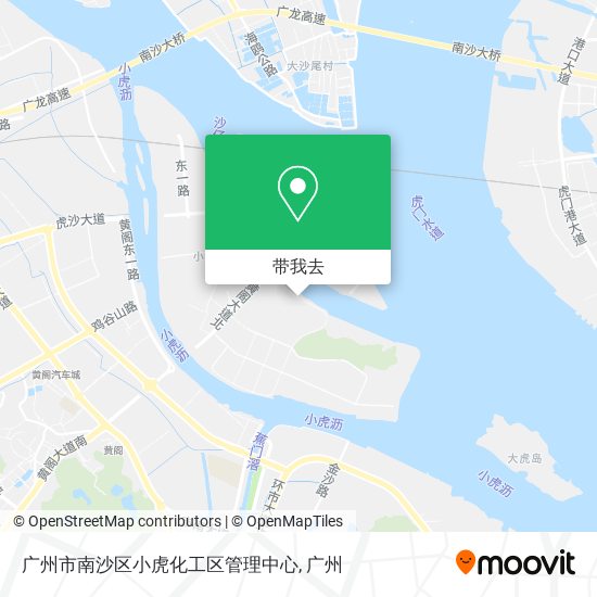 广州市南沙区小虎化工区管理中心地图
