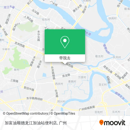 加富油顺德龙江加油站便利店地图