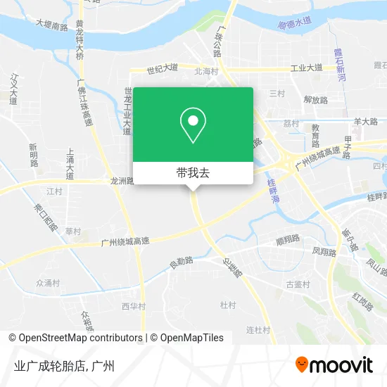 业广成轮胎店地图
