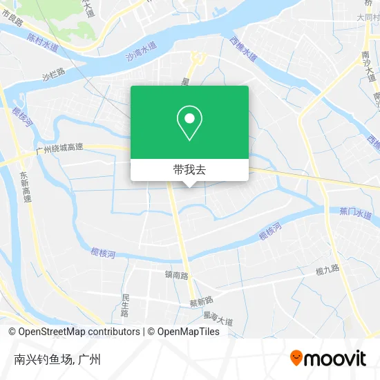 南兴钓鱼场地图