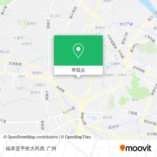 福承堂平价大药房地图