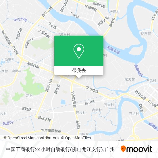 中国工商银行24小时自助银行(佛山龙江支行)地图