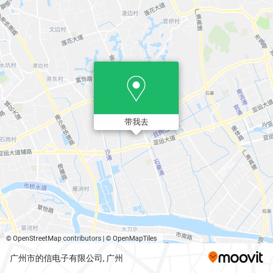 广州市的信电子有限公司地图