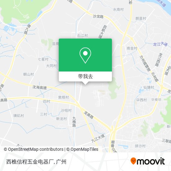 西樵信程五金电器厂地图
