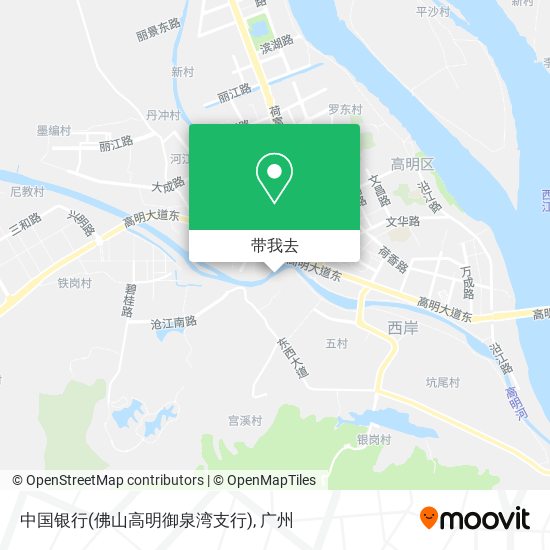中国银行(佛山高明御泉湾支行)地图