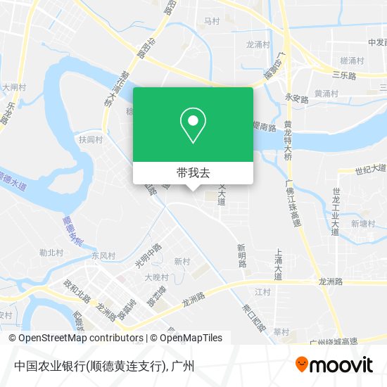中国农业银行(顺德黄连支行)地图