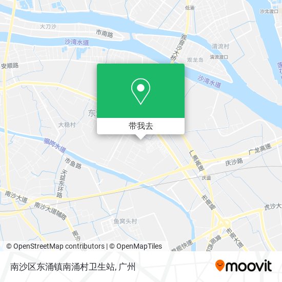 南沙区东涌镇南涌村卫生站地图