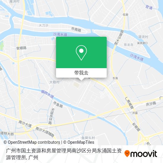 广州市国土资源和房屋管理局南沙区分局东涌国土资源管理所地图