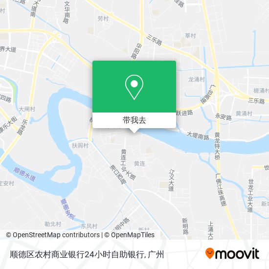 顺德区农村商业银行24小时自助银行地图