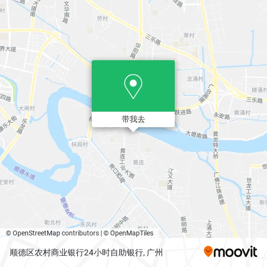 顺德区农村商业银行24小时自助银行地图