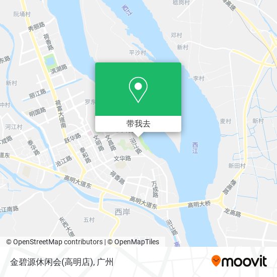 金碧源休闲会(高明店)地图