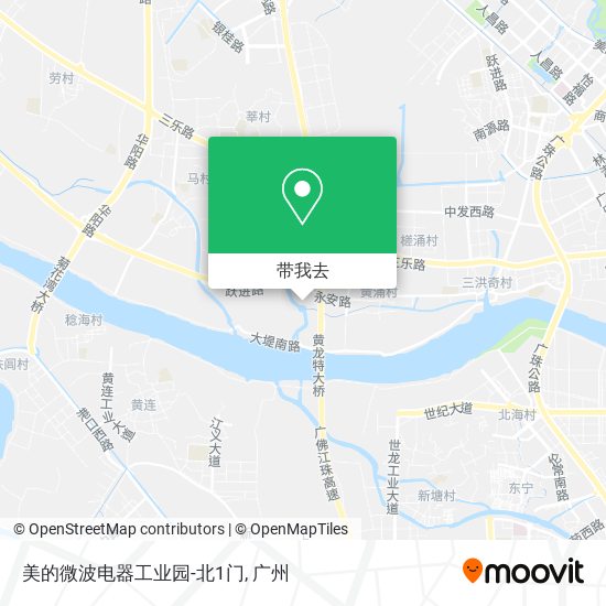 美的微波电器工业园-北1门地图