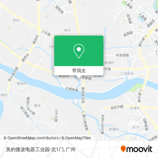 美的微波电器工业园-北1门地图