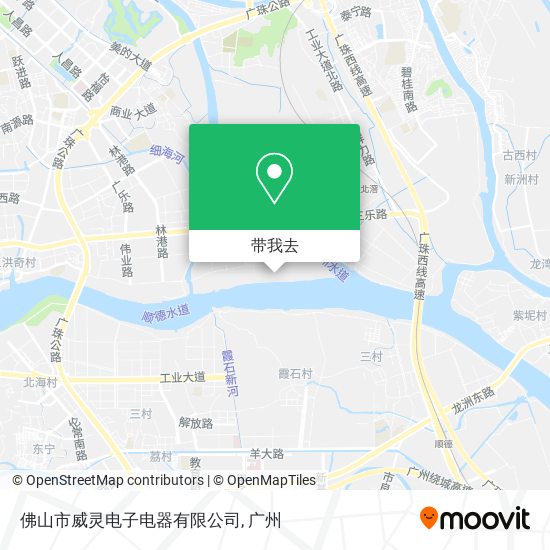 佛山市威灵电子电器有限公司地图