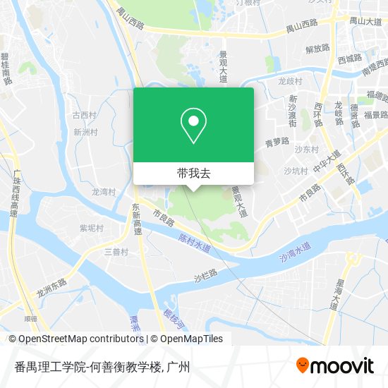 番禺理工学院-何善衡教学楼地图