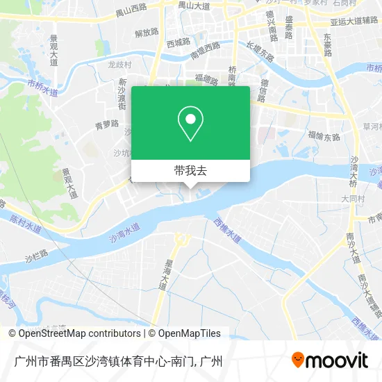 广州市番禺区沙湾镇体育中心-南门地图