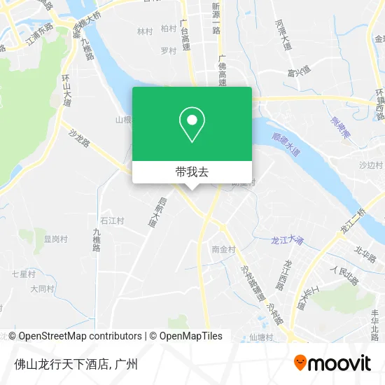 佛山龙行天下酒店地图