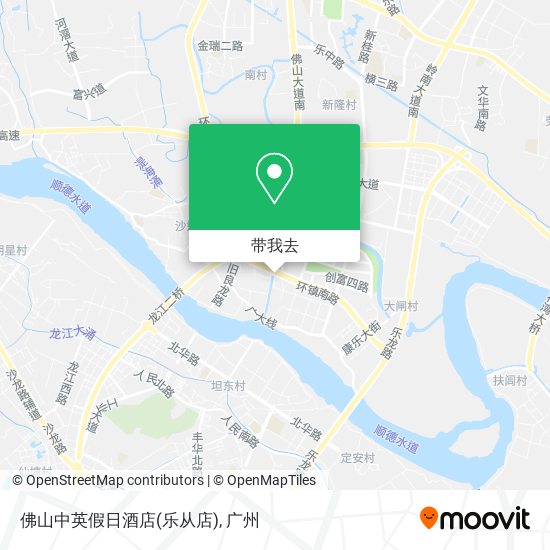 佛山中英假日酒店(乐从店)地图