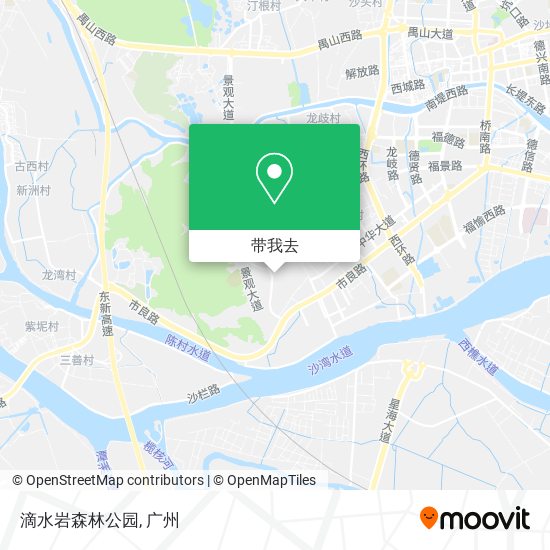 滴水岩森林公园地图