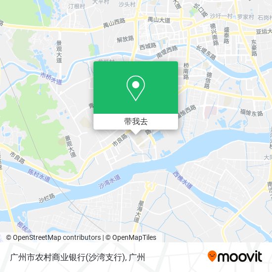 广州市农村商业银行(沙湾支行)地图