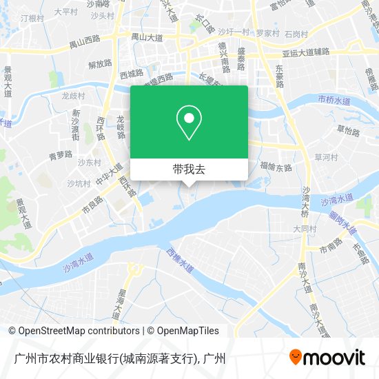 广州市农村商业银行(城南源著支行)地图