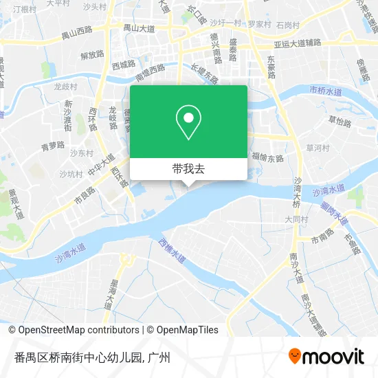 番禺区桥南街中心幼儿园地图