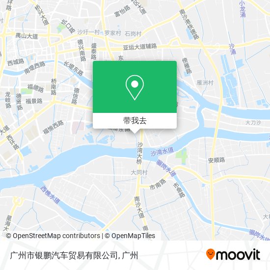 广州市银鹏汽车贸易有限公司地图