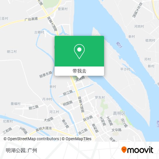 明湖公园地图