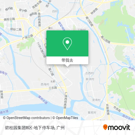 碧桂园集团B区-地下停车场地图