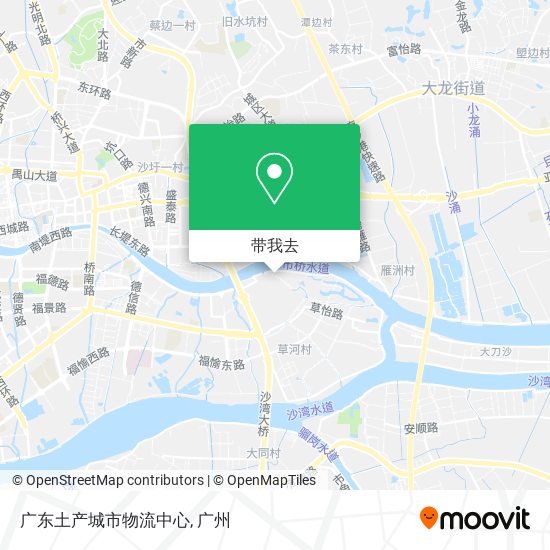 广东土产城市物流中心地图
