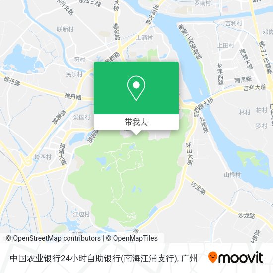 中国农业银行24小时自助银行(南海江浦支行)地图