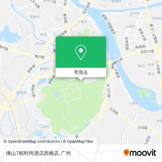 佛山7栢时尚酒店西樵店地图