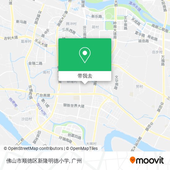 佛山市顺德区新隆明德小学地图