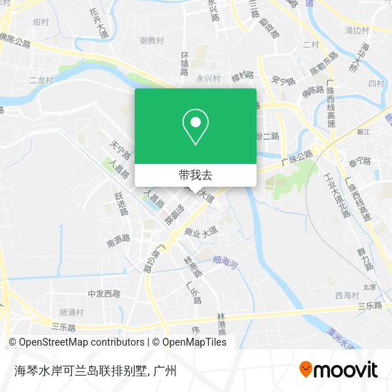 海琴水岸可兰岛联排别墅地图