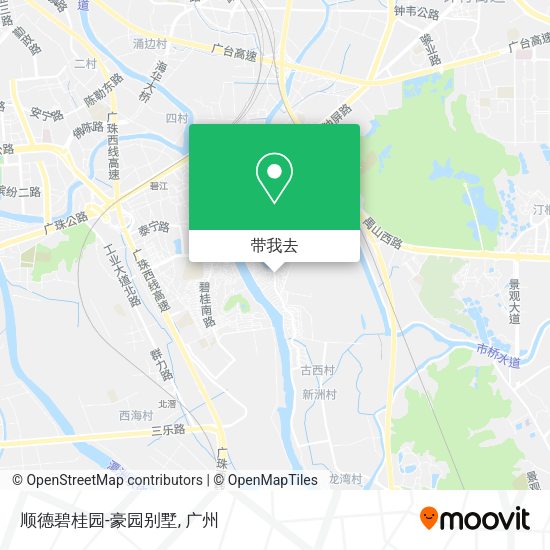 顺德碧桂园-豪园别墅地图