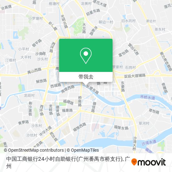 中国工商银行24小时自助银行(广州番禺市桥支行)地图
