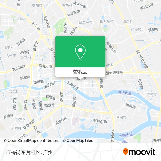 市桥街东片社区地图