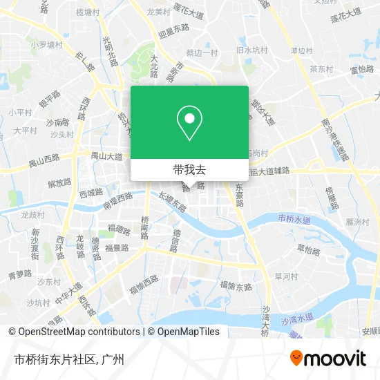市桥街东片社区地图