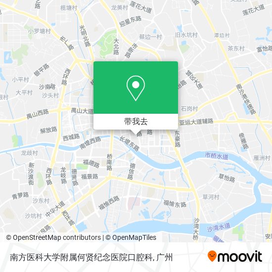 南方医科大学附属何贤纪念医院口腔科地图
