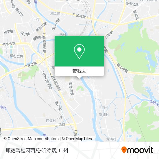 顺德碧桂园西苑-听涛居地图