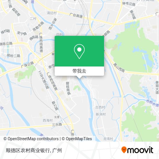 顺德区农村商业银行地图