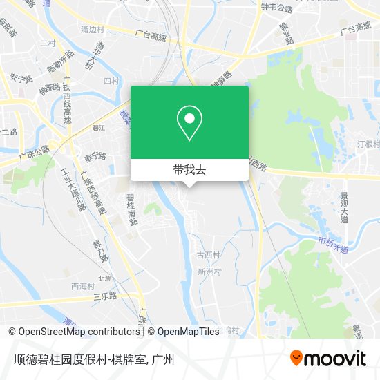 顺德碧桂园度假村-棋牌室地图