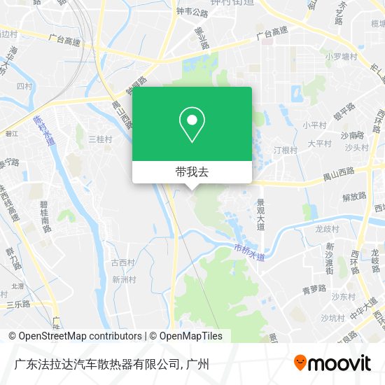 广东法拉达汽车散热器有限公司地图