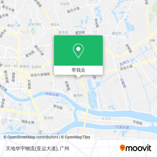 天地华宇物流(亚运大道)地图